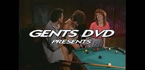 Lusty sturdy guy teaches couple of naughty chicks Sharon Mitchell and Viper to play on the pool table